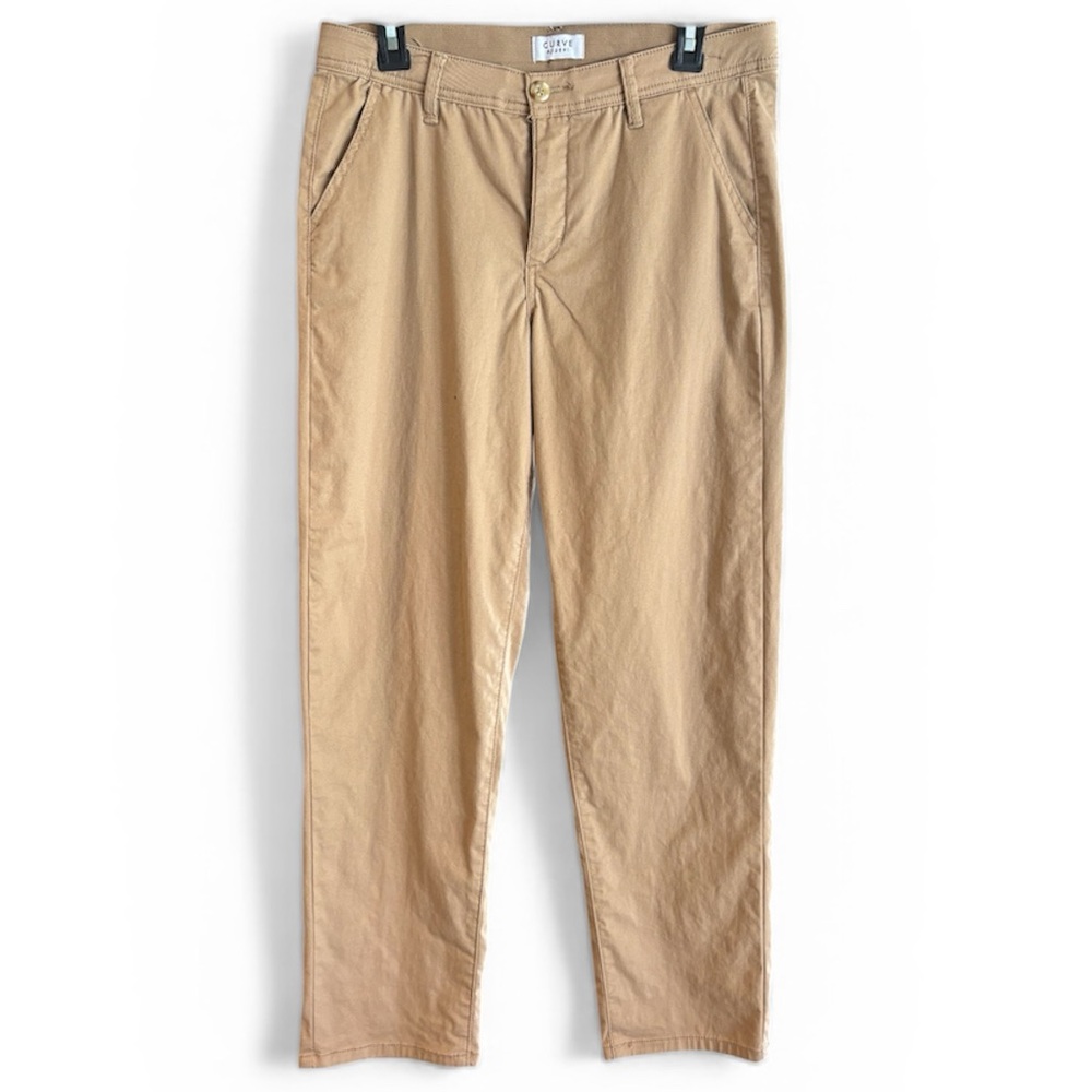 Curve Appeal Cropped Khaki Pants
